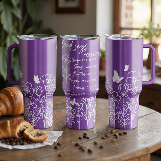 Inspirational Tumbler Custom Laser Engraved |Stanley Tumbler