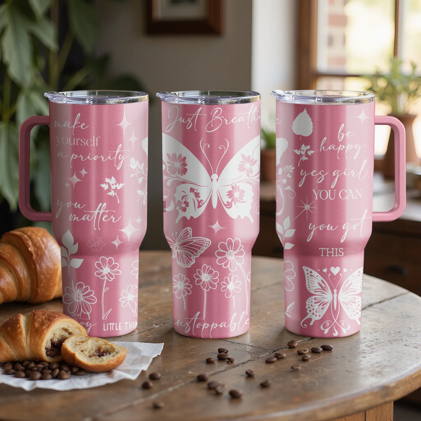 Just Breathe Make Yourself a Priority |Stanley Tumbler