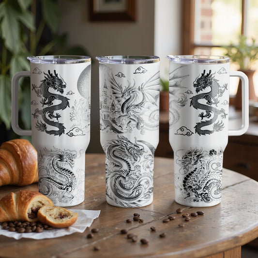 Dragon Spirit Custom Laser Engraved |Stanley Tumbler