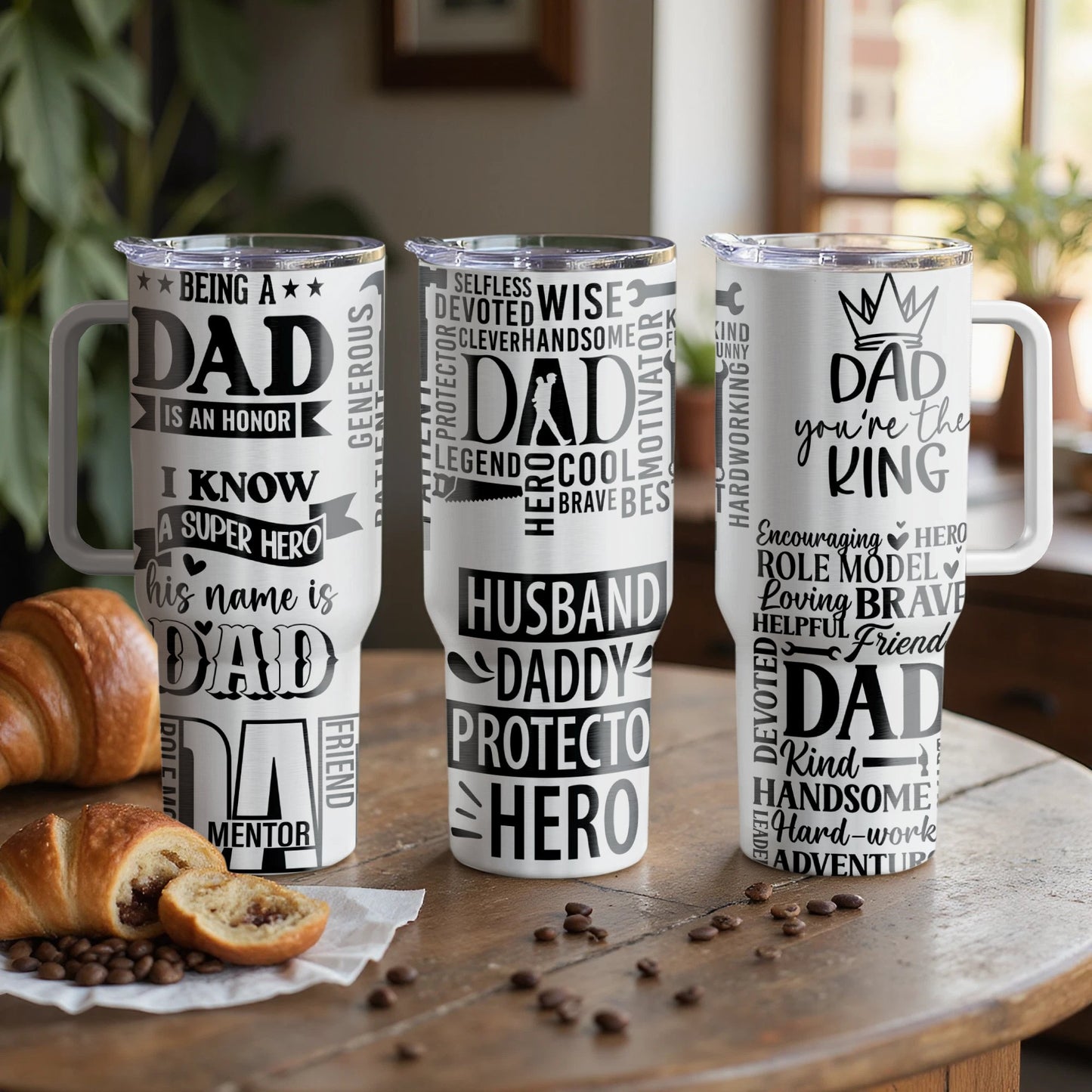 Dad Life Custom Custom Laser Engraved |Stanley Tumbler