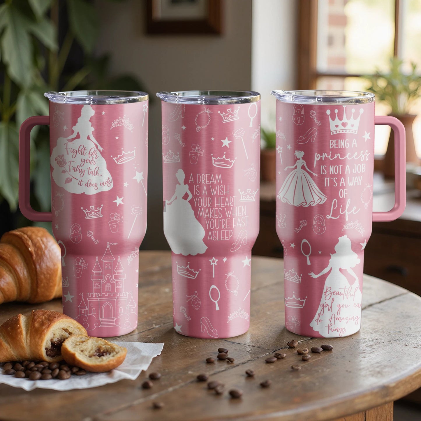 Princess Dreams Custom Laser Engraved |Stanley Tumbler
