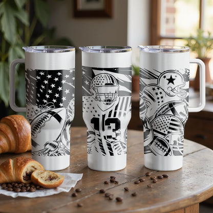Football Life|Custom Laser Engraved Tumbler