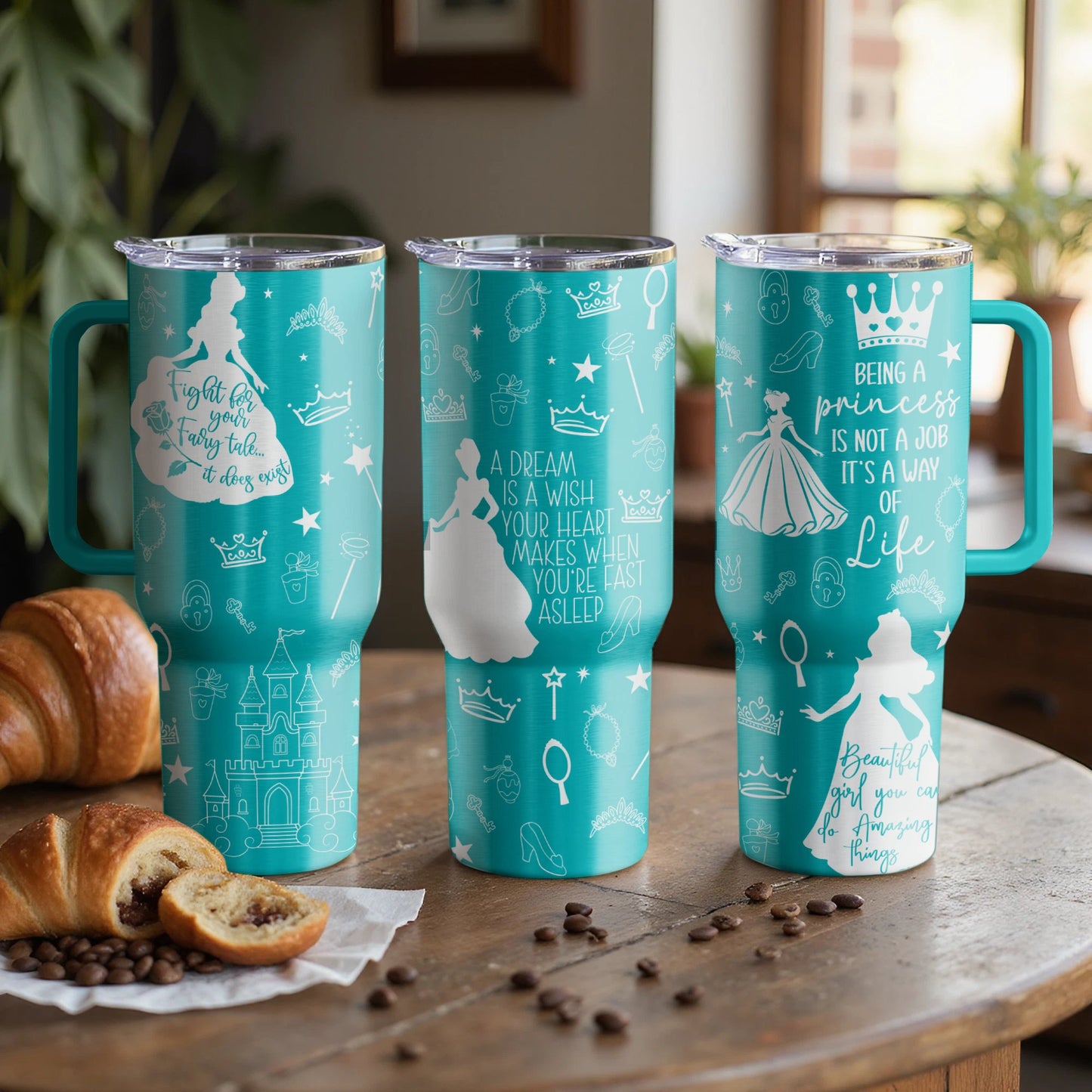Princess Dreams Custom Laser Engraved |Stanley Tumbler