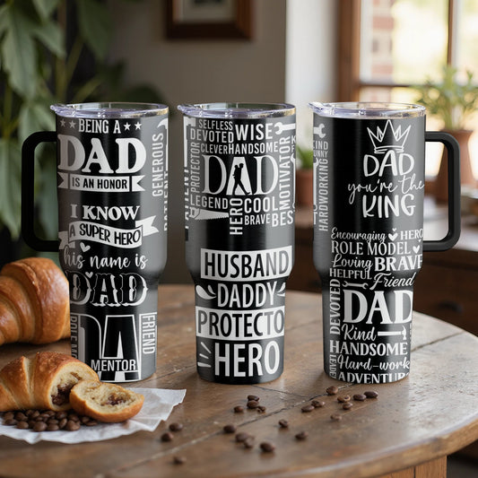 Dad Life Custom Custom Laser Engraved |Stanley Tumbler