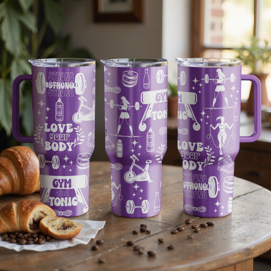 Gym & Tonic Custom Laser Engraved |Stanley Tumbler
