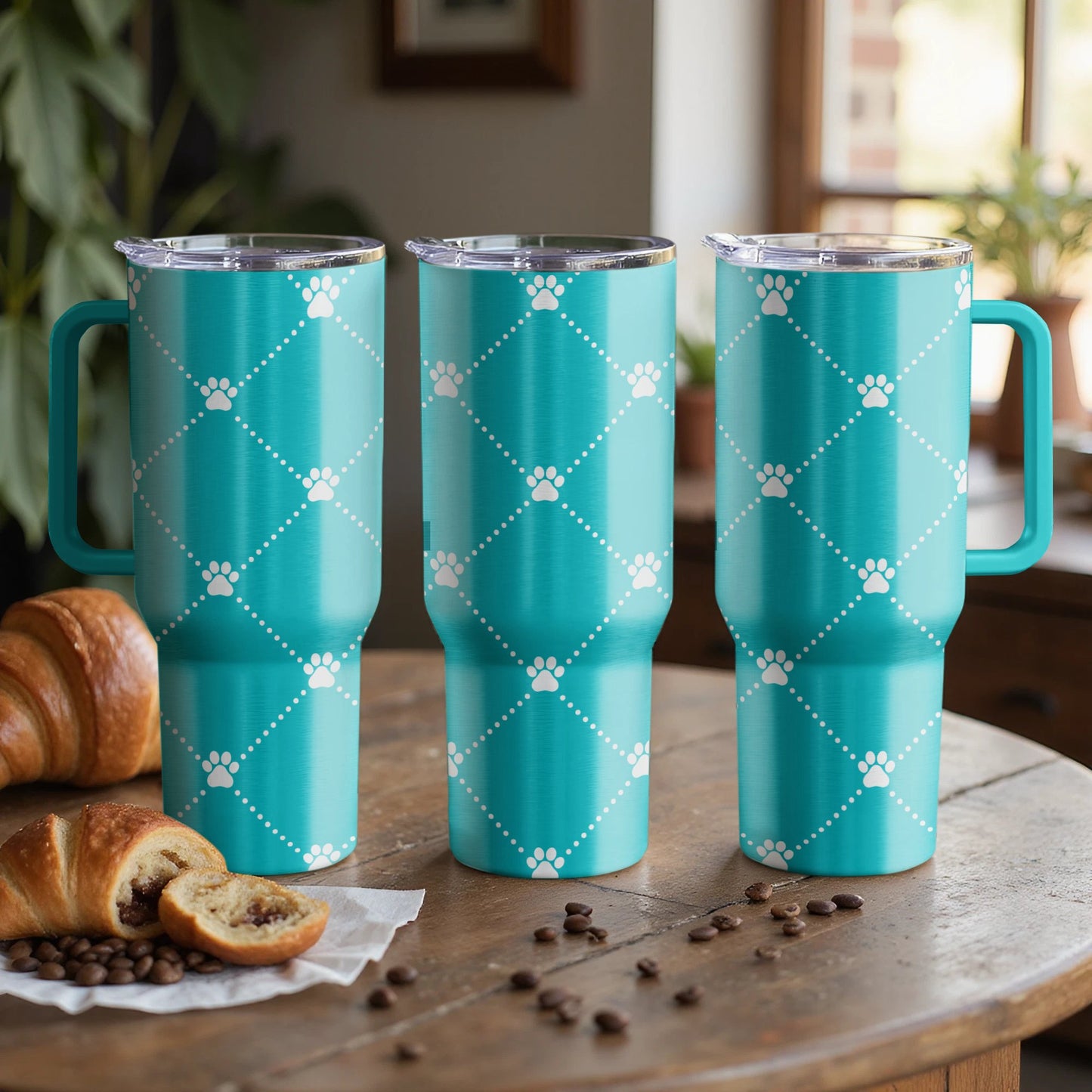 Paw Print Love Custom Laser Engraved |Stanley Tumbler