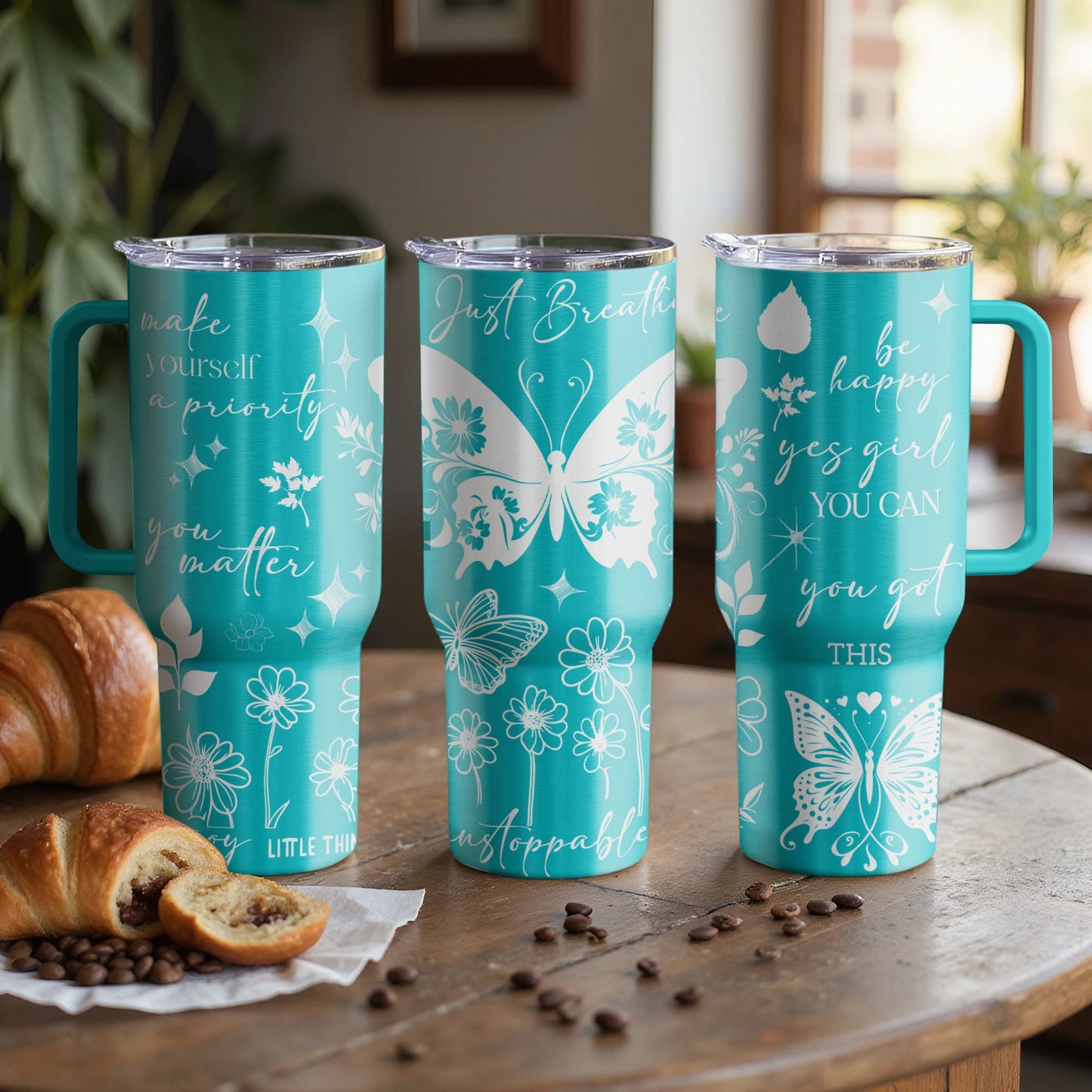 Just Breathe Make Yourself a Priority |Stanley Tumbler