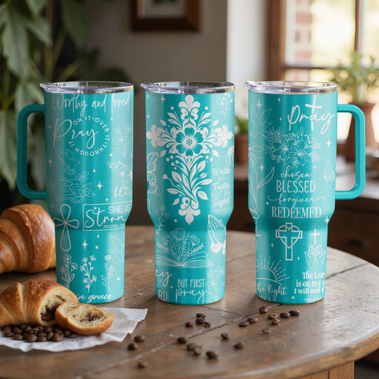 Walk by Faith |Custom Laser Engraved Tumbler