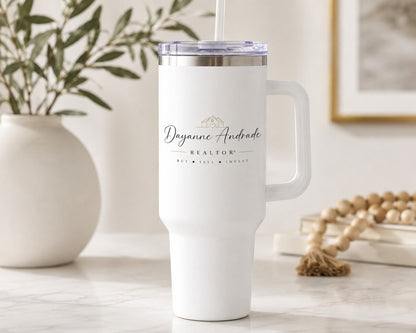 Personalized Realtor Gift Set – Tote & 40 oz Tumbler