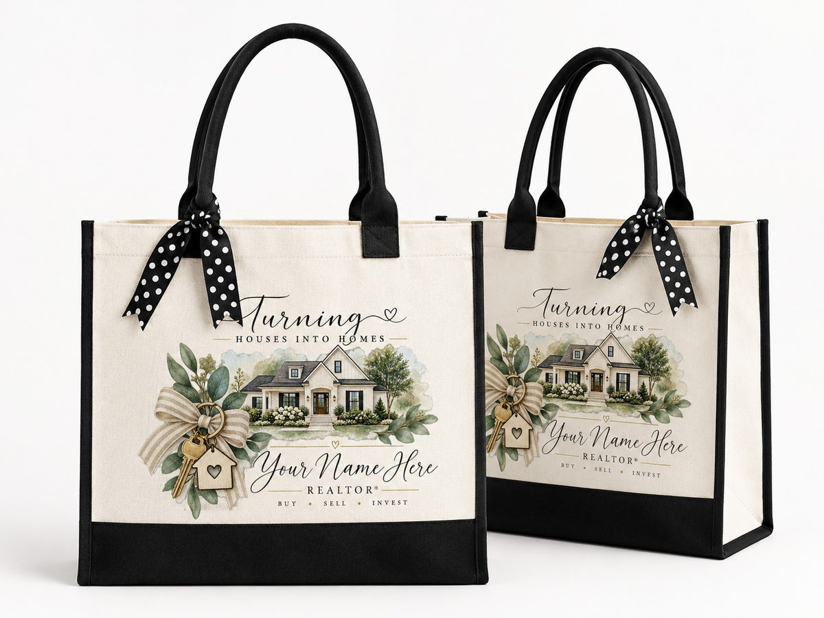 Personalized Realtor Gift Set – Tote & 40 oz Tumbler
