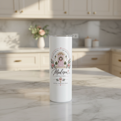 Personalized Realtor Tumbler – Opening Doors to New Beginnings | Kintoir
