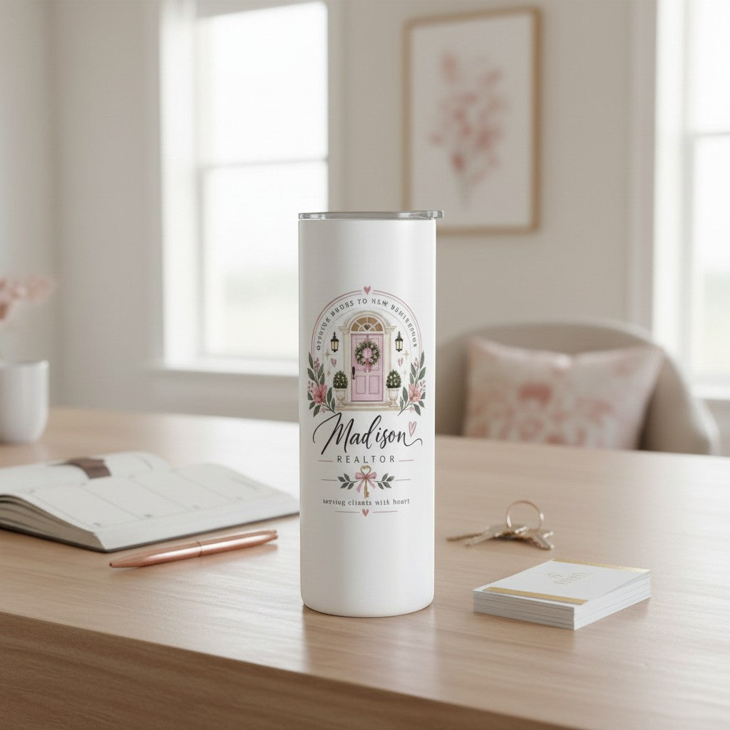 Personalized Realtor Tumbler – Opening Doors to New Beginnings | Kintoir