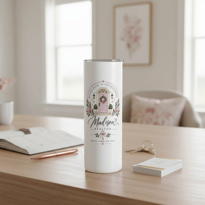 Personalized Realtor Tumbler – Opening Doors to New Beginnings | Kintoir