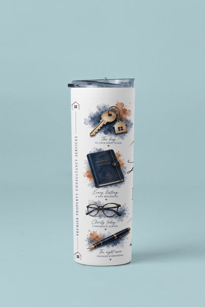 Luxury Realtor tumbler featuring elegant real estate design for agents and brokers | Kintoir